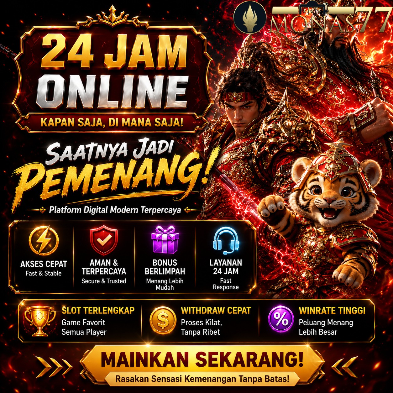 Udah Coba MONAS77 Belumm? Situs Paling Terbaik Paling Mantap
